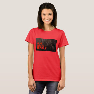 Camiseta CRIMEN REAL ROJO T para las MUJERES