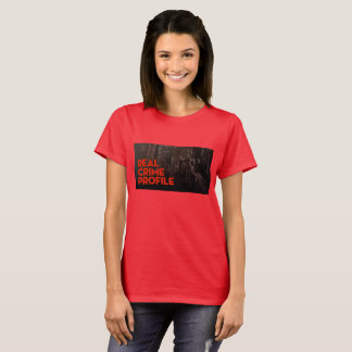 Camiseta CRIMEN REAL ROJO T para las MUJERES