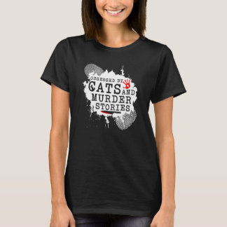 Camiseta Crimen verdadero y asesinatos de gatos, asesinato