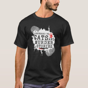Camiseta Crimen verdadero y asesinatos de gatos, asesinato