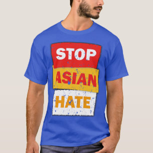 Camiseta Crímenes apoyo a la comunidad asiática Detengan el