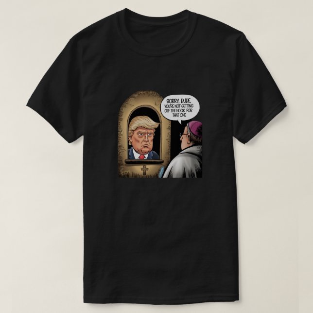 CAMISETA CRÍMENES DE TRUMP (Diseño del anverso)