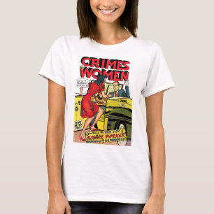Camiseta Crímenes De Women_Bonnie Parker Historietas Vintag