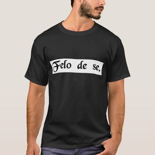 Camiseta Criminal de sí mismo. (Suicidio) (Anverso)
