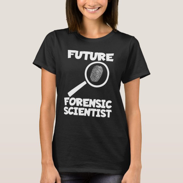 Camiseta Criminología del futuro investigador forense (Anverso)