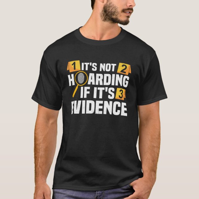 Camiseta Criminología Escena del crimen forense y ciencia f (Anverso)