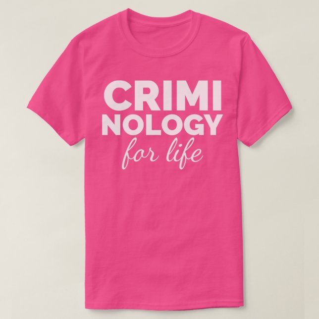 Camiseta Criminología para la vida (Diseño del anverso)