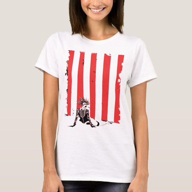 Camiseta Crimson Bars (Anverso)