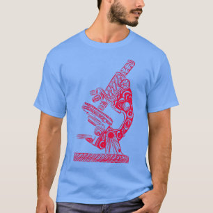 Camiseta Crimson de escarabajo de dibujo de línea de micros