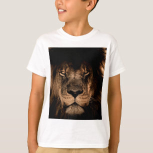Camiseta crin de león africano cierra los ojos