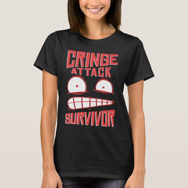 Camiseta Cringe  phrase Gen Z  meme phrases Cringe (Anverso)