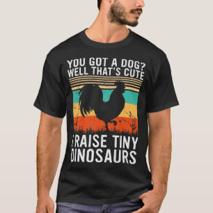 Camiseta Crio Dinosaurios Diminutos Farme de pollo con vina