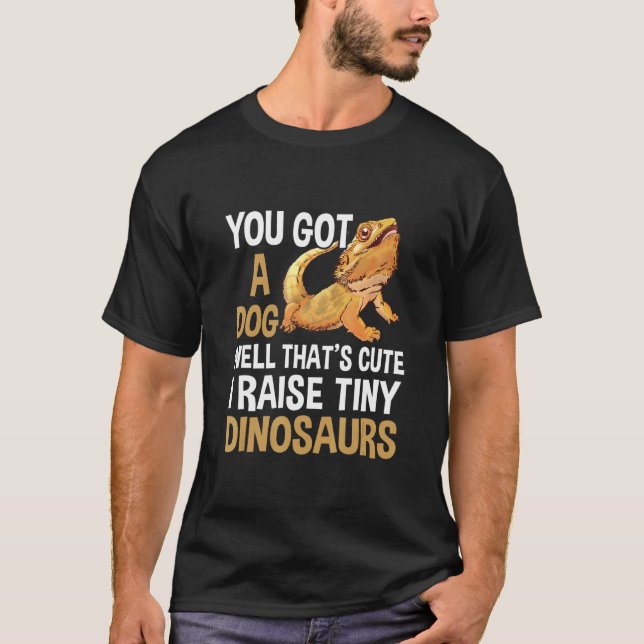 Camiseta Crío Dinosaurios Pequeños Dragón Barbudo (Anverso)