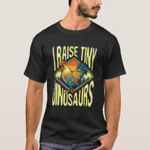 Camiseta Crío Dinosaurios Pequeños Gallina Papá Mamá Señora