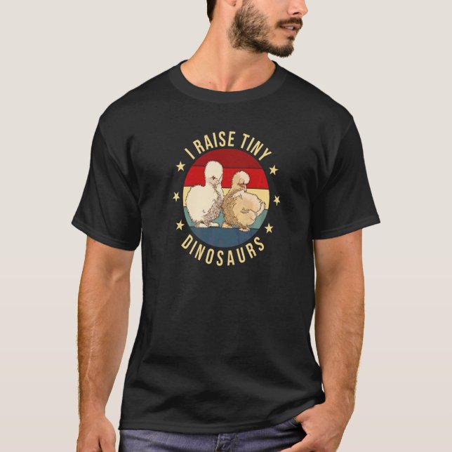 Camiseta Crío Dinosaurios Pequeños Gallina Seda (Anverso)