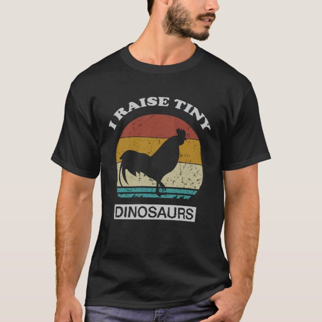Camiseta Crío Dinosaurios Pequeños Granjeros de Pollos (Anverso)