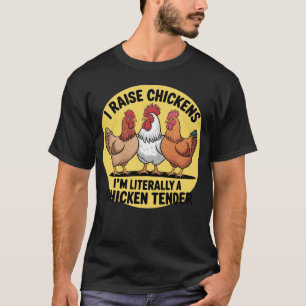 Camiseta Crío Pollos Soy Literalmente Un Tenedor De Pollo -