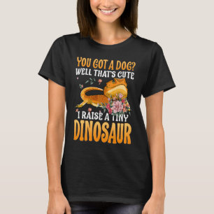 Camiseta Crío un pequeño dragón barbudo reptil mascota dino