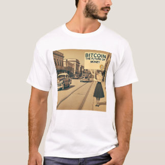 Camiseta Cripta BTC de Bitcoin inspirada en la vendimia
