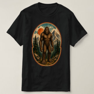 Camiseta Cripta de Acuarela del Guardián de la Montaña Bigf