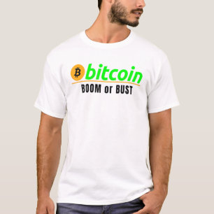 Camiseta Cripta De Bitcoin Boom O Bust Bitcoin Blockchain H