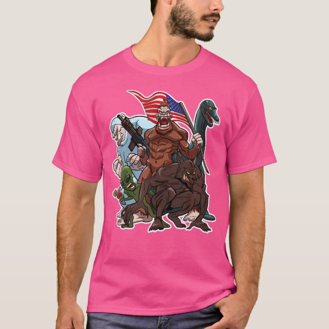 Camiseta Cripta de las fuerzas criptográficas de Bigfoot Ne (Anverso)
