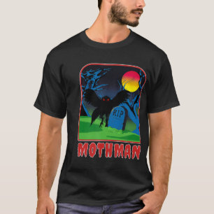 Camiseta Criptica luna amarilla sobre folklore de cementeri