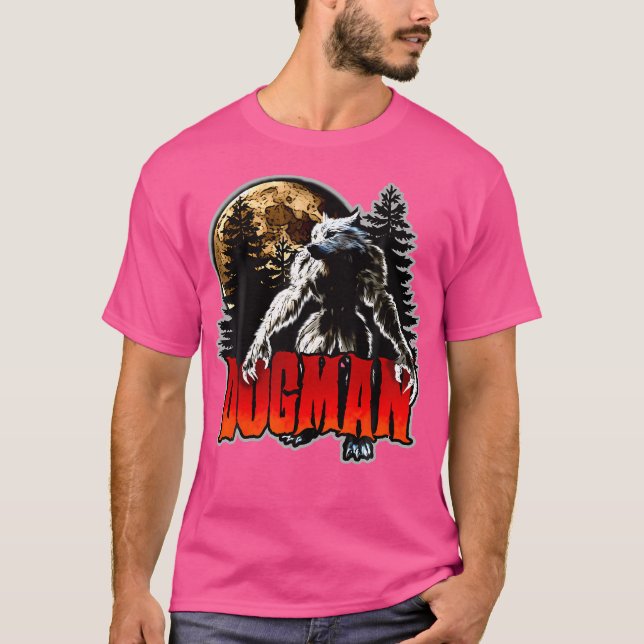 Camiseta Criptid, Monstruo De Werewolf De Dogman America (Anverso)