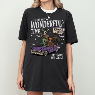 Camiseta Críptido Pie Grande Hombre Polilla Wendigo Alien P