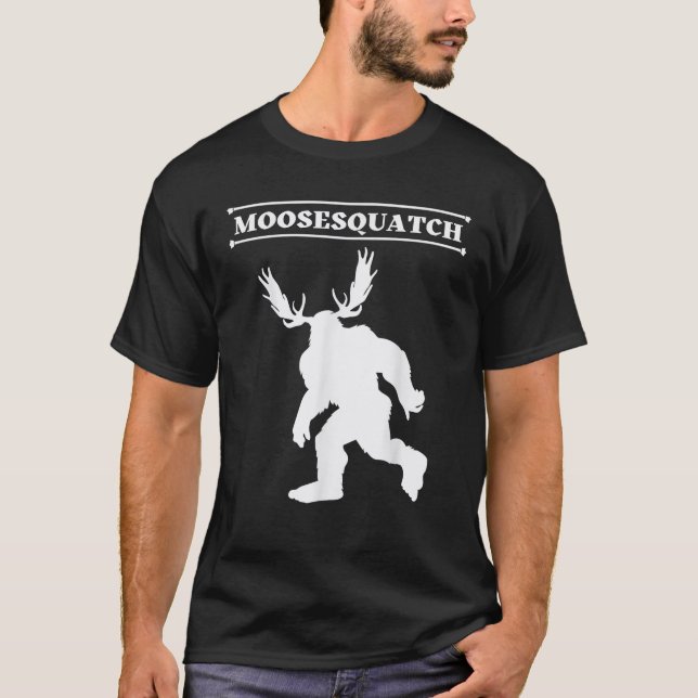 Camiseta Criptilo de Moosesquatch Funny Moose Sassquatch Bl (Anverso)