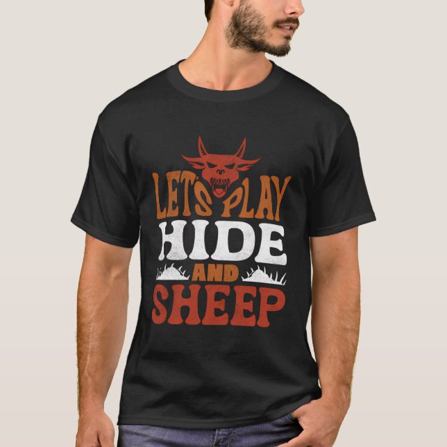 Camiseta Criptiología De Chupacabra Juega Ocultar (Anverso)