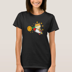 Camiseta Cripto Btc De Blockchain De Perro Láser De Bitcoin