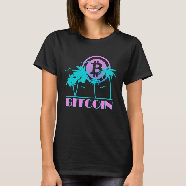 Camiseta Cripto de Bitcoin Retro 80 (Anverso)