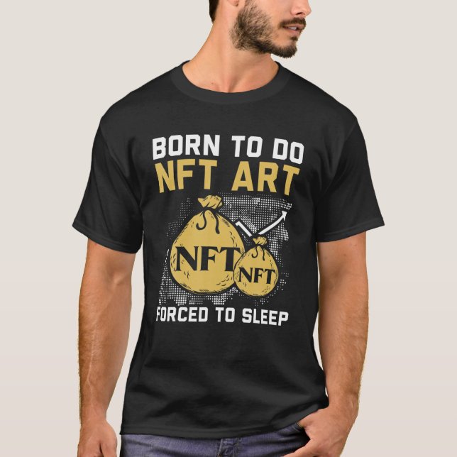 Camiseta Cripto de cifrado de elementos no fungibles de NFT (Anverso)