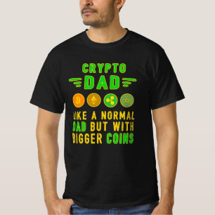 Camiseta Cripto de cripto de Bitcoin padre papá Trader Cry