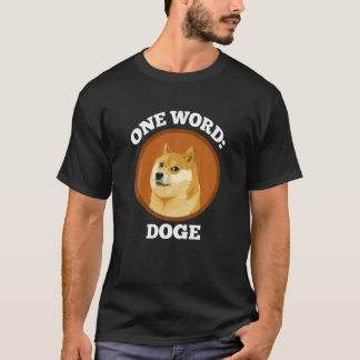 Camiseta Cripto de Dogecoin, casquillo de moneda de perro