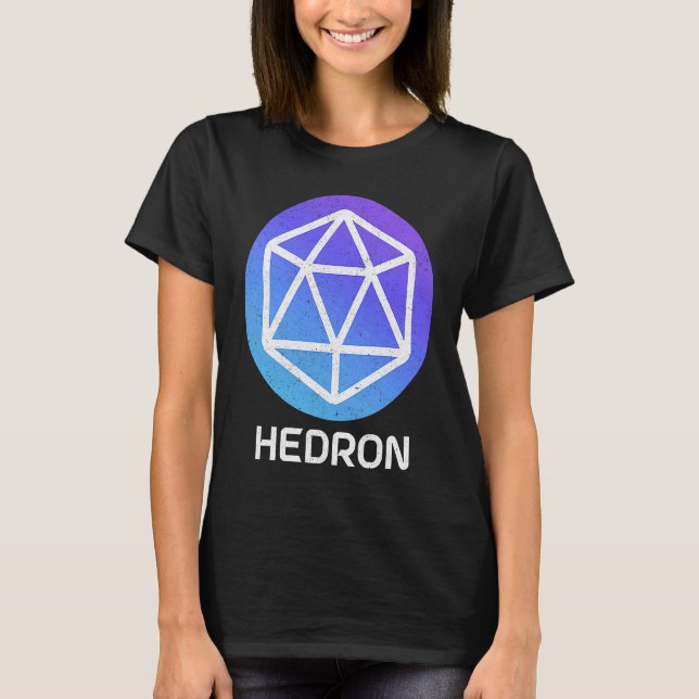 Camiseta Cripto de Hedron en PulsaciónCadena HEX Stake Mint (Anverso)
