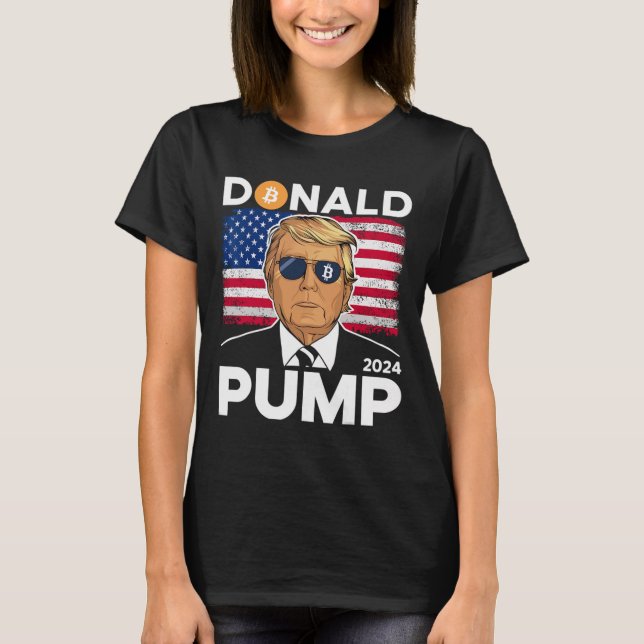 Camiseta Cripto de Trump 2024, gracioso moneda de Bitcoin (Anverso)