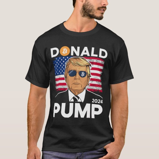 Camiseta Cripto de Trump 2024, gracioso moneda de Bitcoin (Anverso)