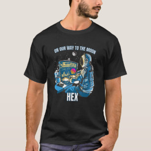 Camiseta Cripto Hex De Camino A La Criptodivisa De La Luna