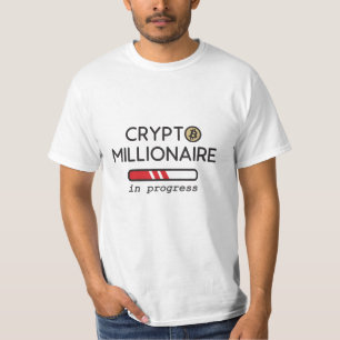 Camiseta Cripto Millionaire en curso