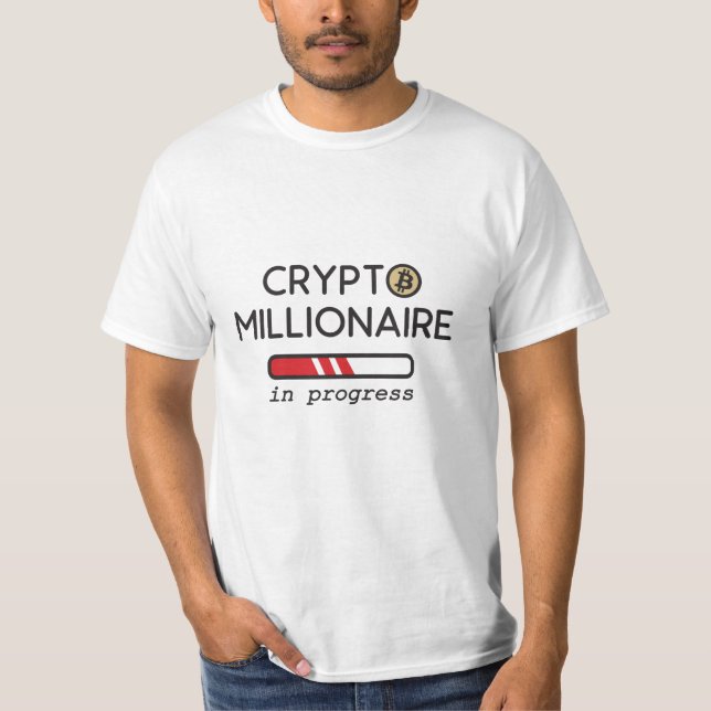 Camiseta Cripto Millionaire en curso (Anverso)