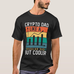 Camiseta Cripto papá como papá común pero Bitcoin más frío