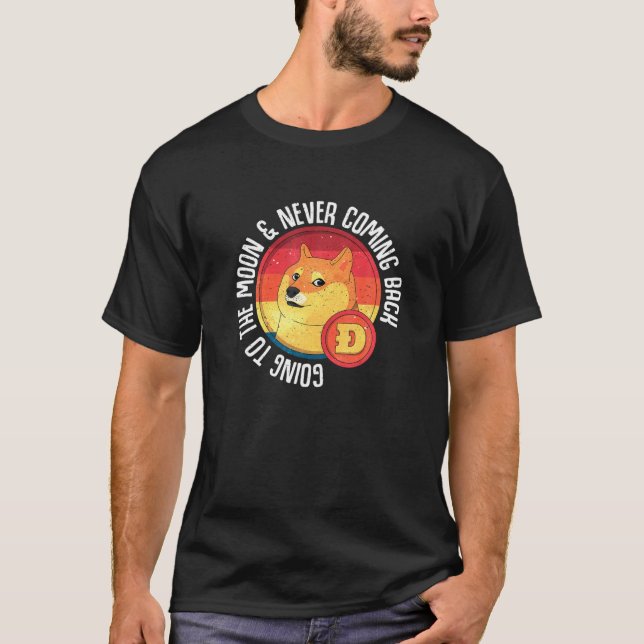 Camiseta Cripto Perro Shiba Inu Volando A La Luna Y A Stayi (Anverso)