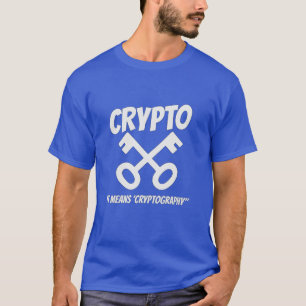 Camiseta Cripto significa criptografía - Clave retro