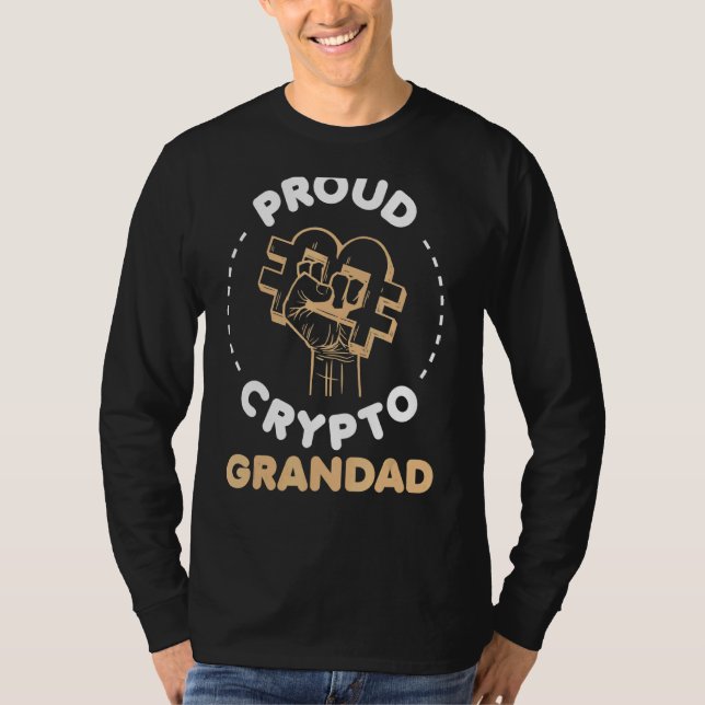 Camiseta Criptocurrency Millionaire Orgulloso cripto Dad Di (Anverso)