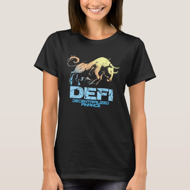 Camiseta Criptodivisa FINANCIACIÓN DESCENTRALIZADA DEFI Cri (Anverso)
