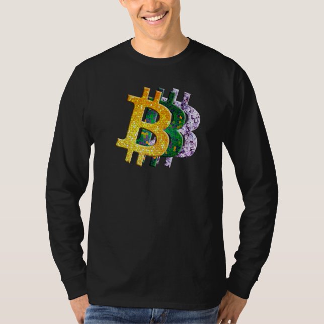 Camiseta Criptodivisa Vidrio Verde Amarillo Lilac Bi (Anverso)