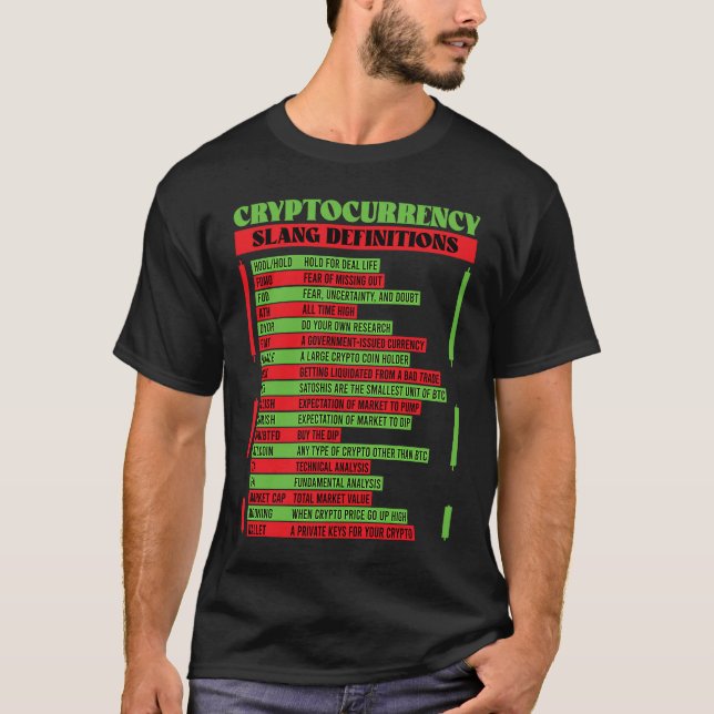 Camiseta Criptomoneda Blockchain Comerciante Finanzas Cript (Anverso)