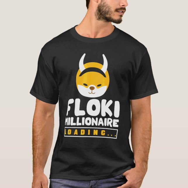 Camiseta Criptomoneda Para Hombres Mujeres Floki Crypto Mil (Anverso)